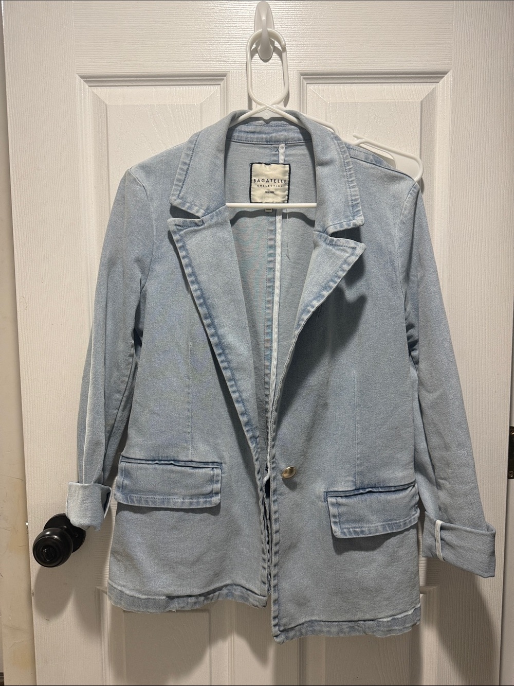 bagatelle Light Blue Denim Blazer Jacket